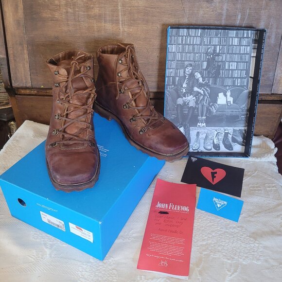 John Fluevog Men's 760 Turbo Brohlin 2014 Size 11 Ankle Boots - Picture 1 of 17